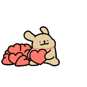 线条小狗装饰动图